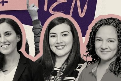 Empowering graphic showcasing five Latina activists challenging the political norms with their advocacy and action.