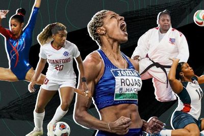 Afro-Latina athletes in a collage