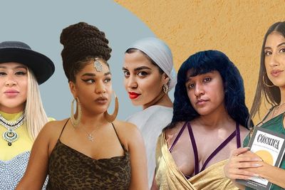 A collage featuring Latina spirituality and wellness influencers