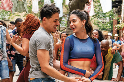 man and woman dancing from In the Heights movie