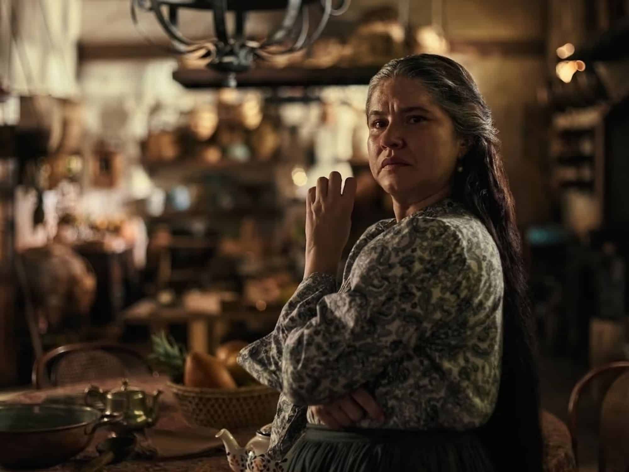 Marleyda Soto as u00darsula Iguaru00e1n in Cien au00f1os de soledad.