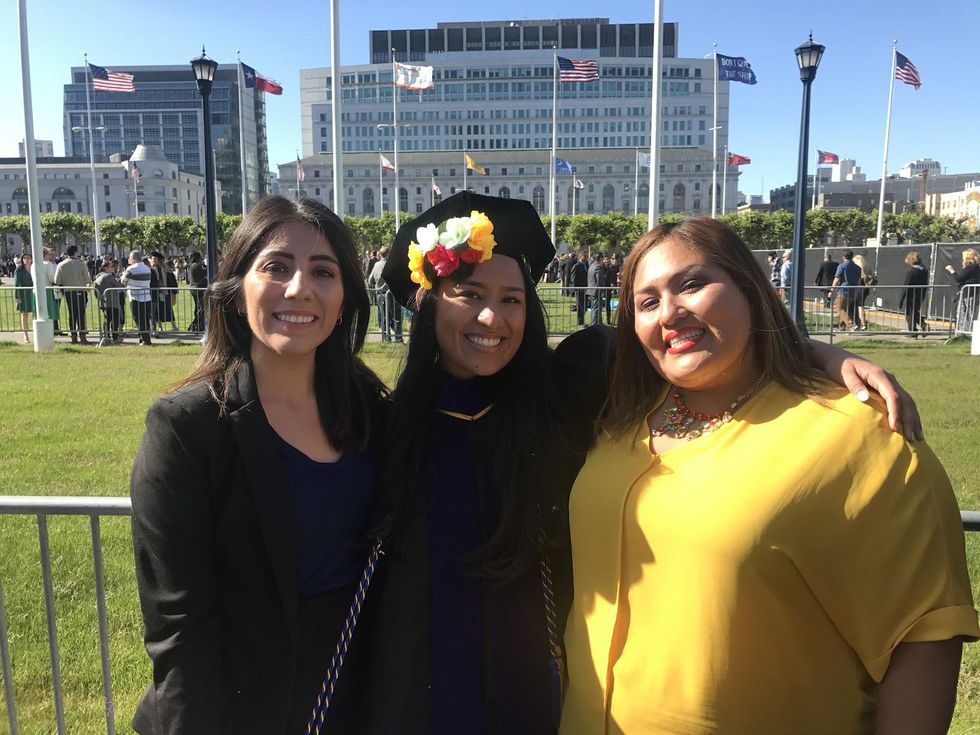 Latina graduating from Law School