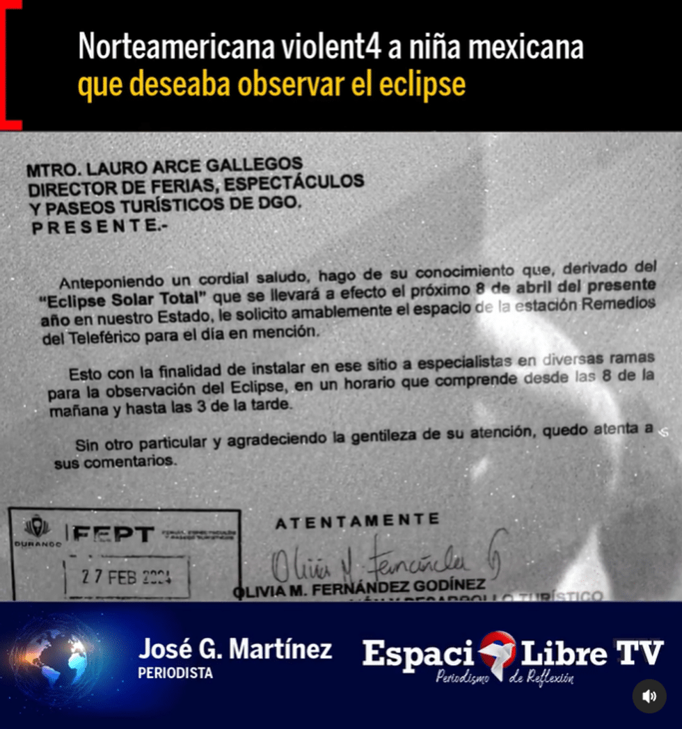 still grabbed from a video by mxespaciolibre on Instagram