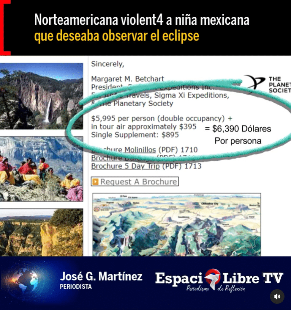 still grabbed from a video by mxespaciolibre on Instagram