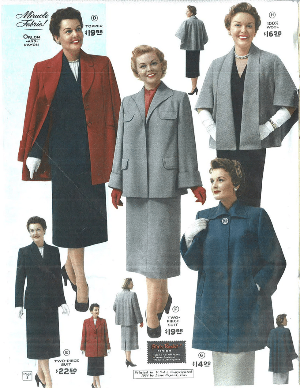 A Lane Bryant catalog from 1954.